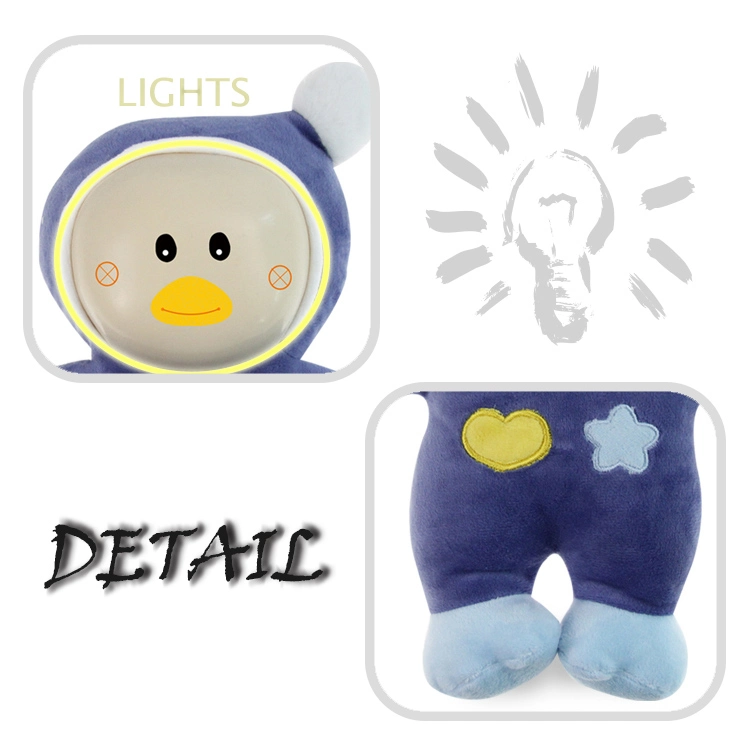 Baby Toys Baby Sleep Aid Soothing Plush Stuffed Animals with Sound Light Controller Toy for Kids