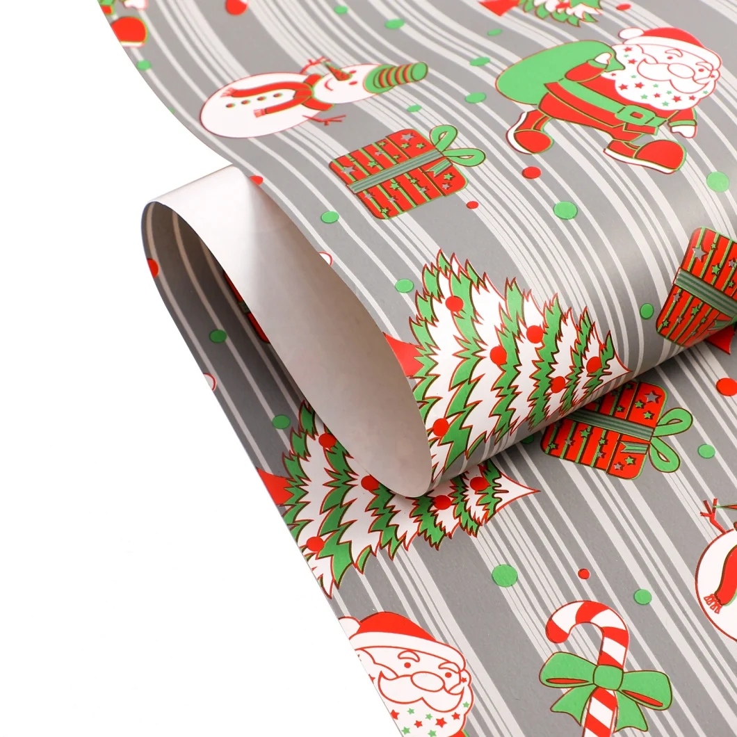 Christmas Wrapping Paper Roll Kraft Gift Packaging Paper Kraft Paper Packing Festival Gift