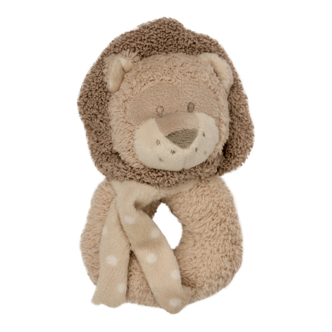 Stuffed Elephant Customized Cute Animal Baby Handbell Ring Soft Toys