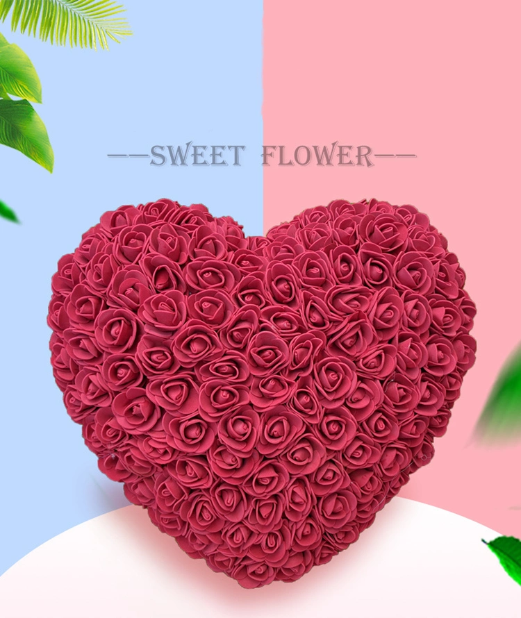 Rose Love Immortal Flower Rose Heart Soap Flower Valentine′s Day Birthday Gift