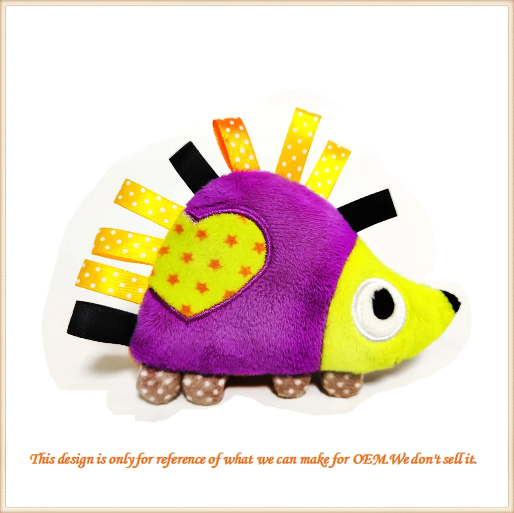 Wholesale Lovely Plush Toy Doll Baby Hedgehog Cute Comfort Birthday Stuffed Colorful Animal