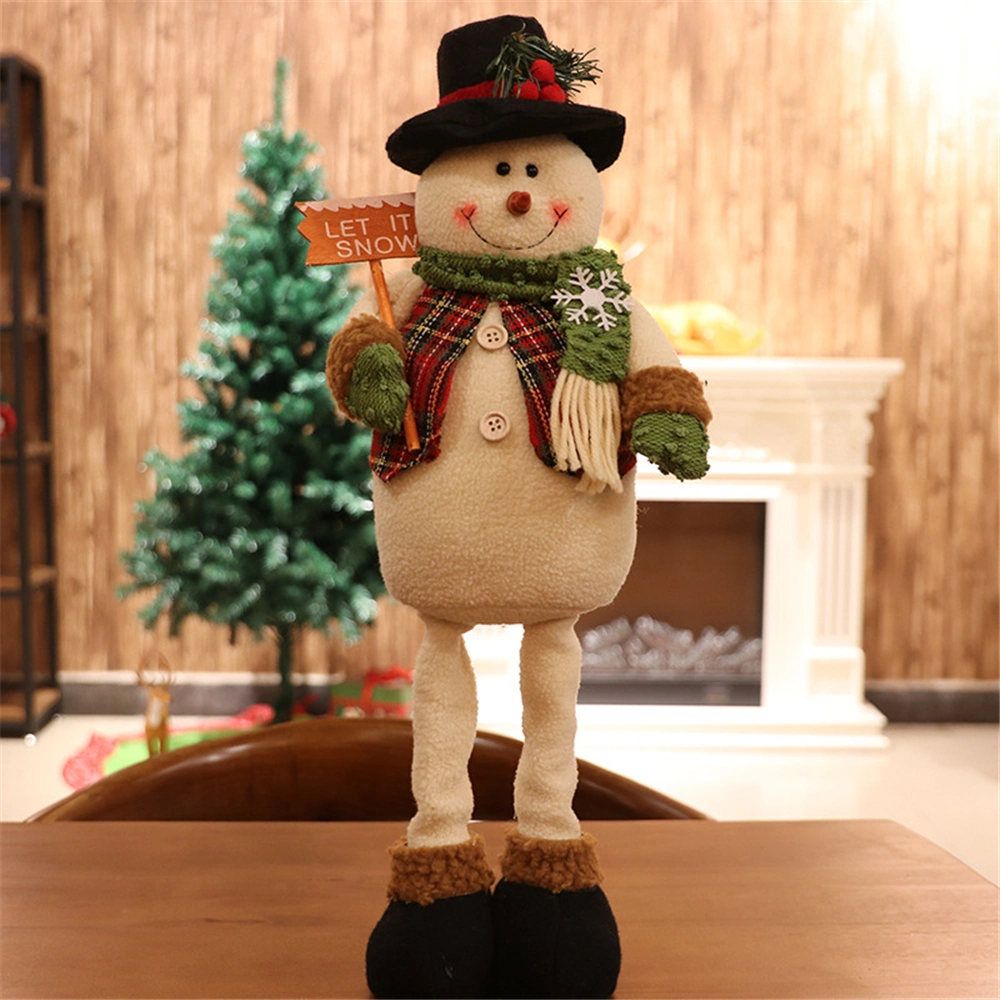 Wholesale Christmas Toy Standing Santa Claus Gift for Child Soft Stuffed Plush Toy