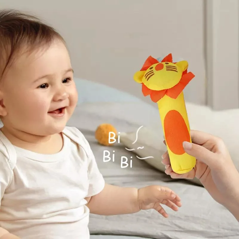 Stuffed Animals Play Baby Plush Toys Infant Rattle Soft Fabric Toys