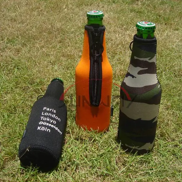 Custom Insulated Neoprene Beverage Beer Drink Bottle Koozie Suit Sleeves (BC0003)