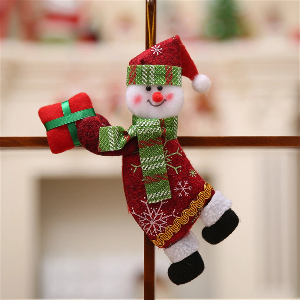 Wholesale Christmas Decoration Santa Claus with Gift Box Soft Stuffed Plush Toy