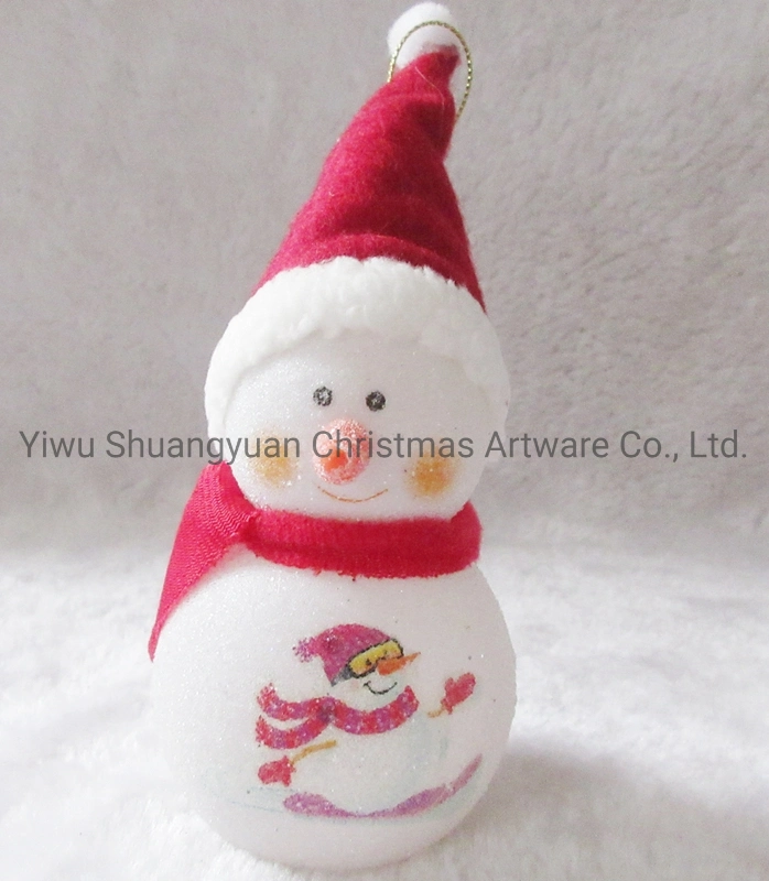 2021 New Design High Sales Christmas Snowman with Light for Holiday Wedding Party Decoration Supplies Hook Ornament Craft Gifts