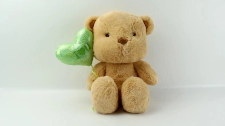 Commerce de gros ours en peluche jouets en peluche cadeaux Saint Valentin animal en peluche avec ballon