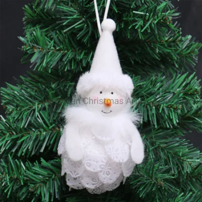 Forme de bonhomme de neige en mousse de Noël pour les fournitures de décoration de fête de mariage de vacances Crochet Ornement Cadeaux artisanaux