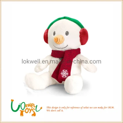 Christmas Pals Peluche Teddy Toys Cadeau de Noël Cadeau - Bonhomme de neige