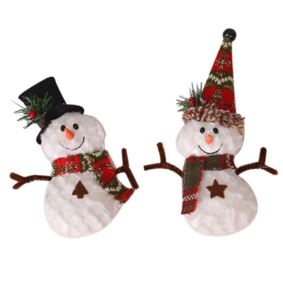 Décoration de Noël en gros bonhomme de neige en peluche pendentif cadeau pour enfant en peluche peluche douce