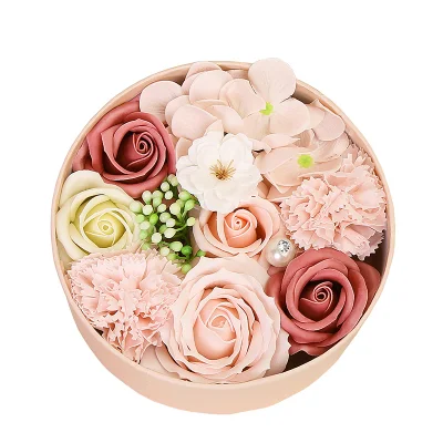 La Fête des Mères Saint Valentin Artificielle Rose Savon Fleurs Cadeau