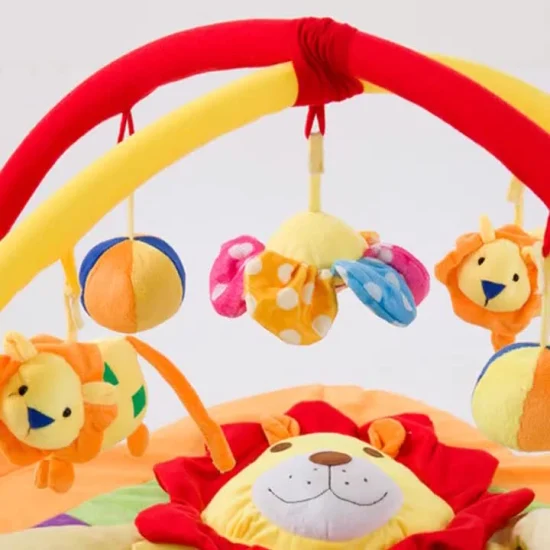 Jingle Jungle Lion Play Gym Touch Visual Crawl pour bébé