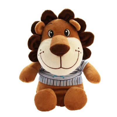 33-50cm peluche peluche bébé jouet vente chaude beau lion debout