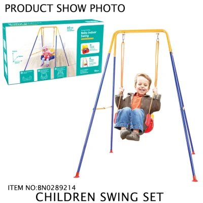 Jeux de bébé Sports Intérieur Aire de jeux extérieure Jouer en plastique Enfants Ceinture de sécurité Suspendus Sièges simples Chaise pour bébé Balançoire Jouet pour enfants
