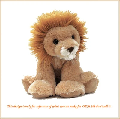 Likelife Petit bébé lion en peluche avec fabrication personnalisée