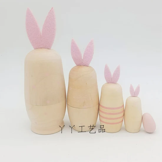 Pâques en bois artisanat lapin jouets lapin décoration cadeau de noël oeuf de pâques enfants cadeaux promotionnels